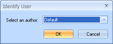 Identify User Dialog Box