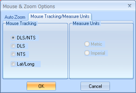 Mouse Tracking/Measure Units tab