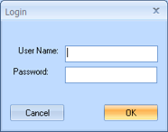 Login Dialog box